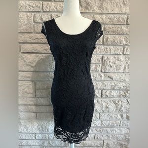 Black lace dress